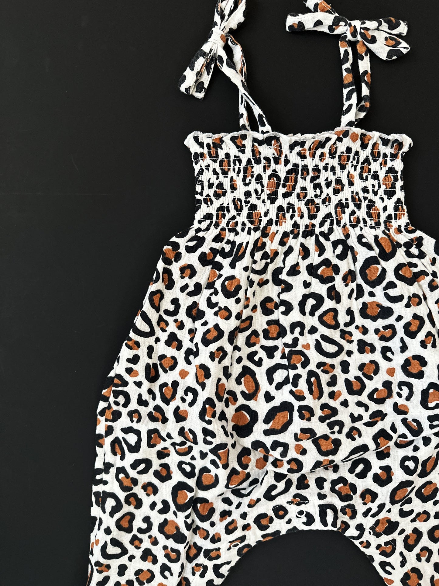Leopard Muslin Jumpsuit