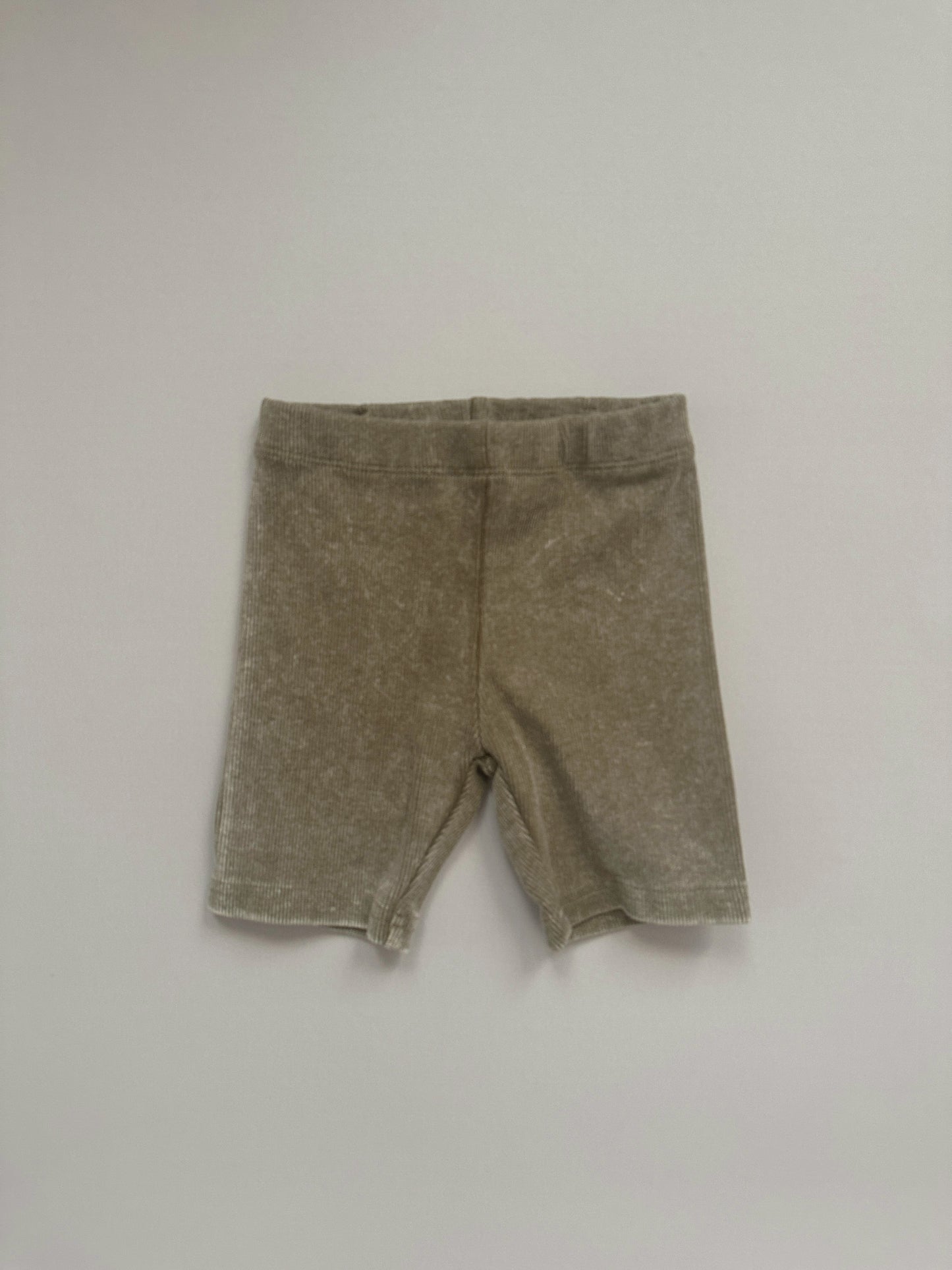 Olive Vintage Wash Biker Set