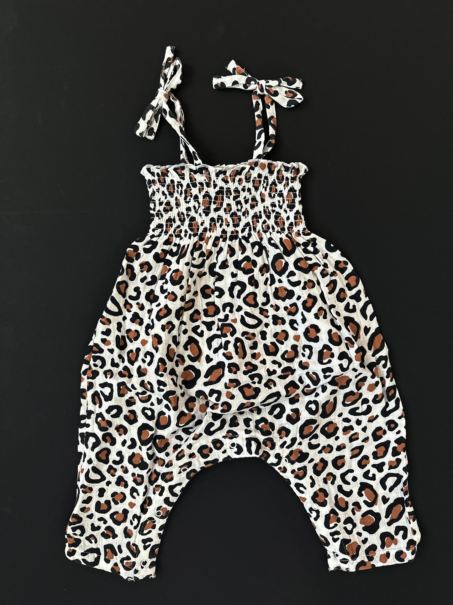 Leopard Muslin Jumpsuit