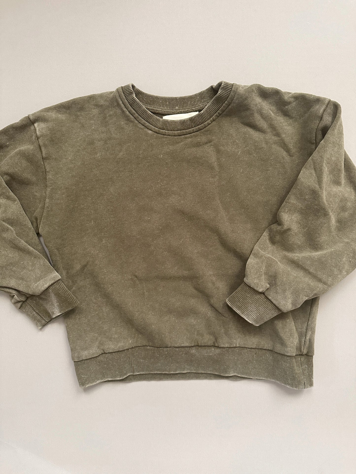 Olive Vintage Wash Biker Set