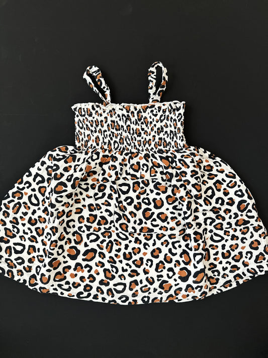 Leopard Muslin Dress