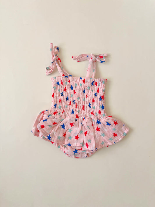 Star Spangled Muslin Bubble Skirt