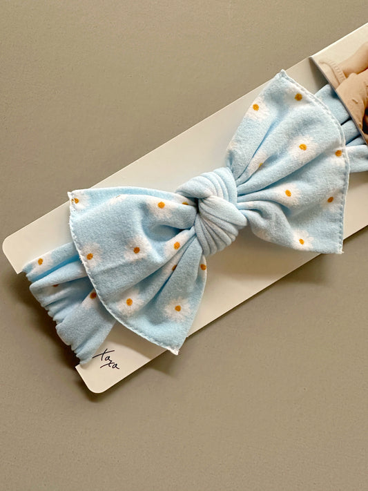 Blue Daisy Nylon Headband